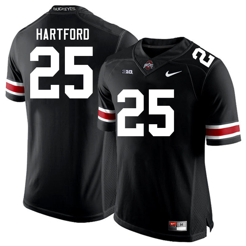 Men #25 Malik Hartford Ohio State Buckeyes College Football Jerseys Stitched-Black